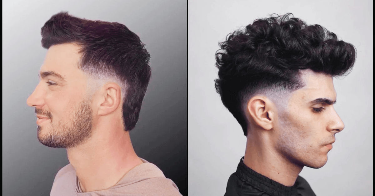 Modern mullet fade